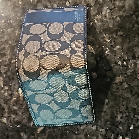 Coach Men’s Bi-Fold Wallet Coin Pouch Leather and Canvas EUC - Picture 4 of 5